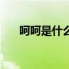 呵呵是什么意思啊（呵呵是什么意思）