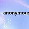 anonymous中国官网（anonymous os）