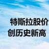  特斯拉股价大涨 因电子邮件泄漏暗示交付量创历史新高