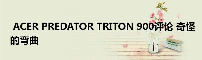 弯曲奇怪评论PREDATORACERTRITON