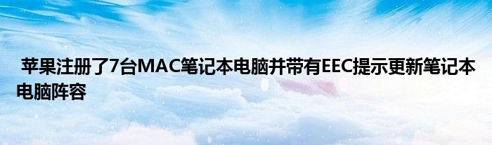 笔记本电脑阵容带有提示苹果更新注册MACEEC