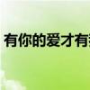 有你的爱才有我（关于有你的爱才有我介绍）