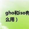 gho和iso有什么区别（ghostxp.GHO有什么用）