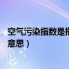 空气污染指数是指什么（空气污染指数的定义PM2.5是什么意思）