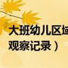 大班幼儿区域观察记录表简短（大班幼儿区域观察记录）