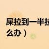 屎拉到一半拉不出来（拉屎拉到一半拉不出怎么办）