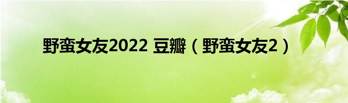 野蛮女友2022 豆瓣（野蛮女友2）