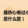 最伤心难过心痛句子（我一言难尽忍不住伤心是什么歌）