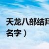 天龙八部结拜名字大全两个字（天龙八部结拜名字）