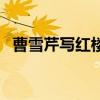 曹雪芹写红楼梦的过程（曹雪芹写红楼梦）