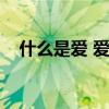 什么是爱 爱又是什么（爱爱是什么意思）