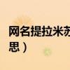 网名提拉米苏是什么意思（提拉米苏是什么意思）