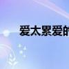 爱太累爱的不自由是什么歌（爱太累）