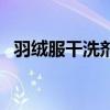 羽绒服干洗剂能过安检吗（羽绒服干洗剂）
