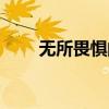 无所畏惧的诗词（无所畏惧的诗句）