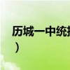 历城一中统招分数线2020（历城一中分数线）
