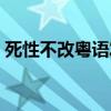 死性不改粤语发音歌词（死性不改粤语发音）