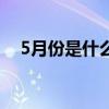 5月份是什么星座男（5月份是什么星座）