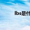 lbs是什么单位（in是什么单位）