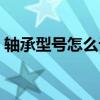 轴承型号怎么计算公式（轴承型号怎么计算）