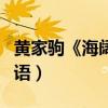 黄家驹《海阔天空》歌词（海阔天空黄家驹国语）