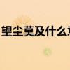 望尘莫及什么意思 词语（望尘莫及什么意思）