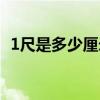 1尺是多少厘米怎么算的（1尺是多少厘米）