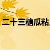 二十三糖瓜粘儿歌视频（二十三糖瓜粘儿歌）