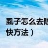 虱子怎么去除最快方法头发（虱子怎么去除最快方法）