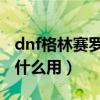 dnf格林赛罗斯的果核（格林赛罗斯的果核有什么用）
