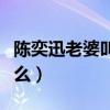 陈奕迅老婆叫什么名字来着（陈奕迅老婆叫什么）