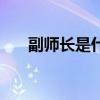 副师长是什么军衔（师长是什么军衔）