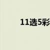 11选5彩票平台app（11选5平台）
