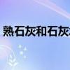 熟石灰和石灰水的化学式（石灰水的化学式）