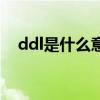 ddl是什么意思二次元（ddl是什么意思）