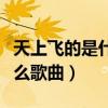 天上飞的是什么歌曲原唱歌词（天上飞的是什么歌曲）