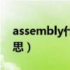 assembly什么意思英语（assembly什么意思）