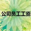 公司员工工资表在哪里查（公司员工工资表）