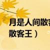 月是人间散客 卿是人间绝色 亦是人间难得（散客王）