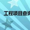 工程项目查询官方网（工程项目信息查询）