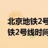 北京地铁2号线时间表和路线图最新（北京地铁2号线时间表）