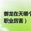 御龙在天哪个职业战斗力最高（御龙在天什么职业厉害）