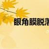 眼角膜脱落的现象（眼角膜脱落前兆）