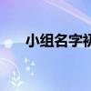 小组名字初中（小组名称和口号初中）