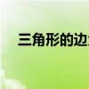 三角形的边角关系知识点（三角形的边）