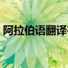 阿拉伯语翻译在线拍照（阿拉伯语翻译在线）