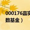 000176嘉实沪深300指数基金（沪深300指数基金）