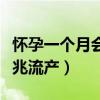 怀孕一个月会先兆流产吗（怀孕多久会出现先兆流产）