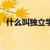 什么叫独立学院的大学（什么叫独立学院）