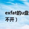 exfat的u盘做不了启动盘（exfat格式u盘打不开）